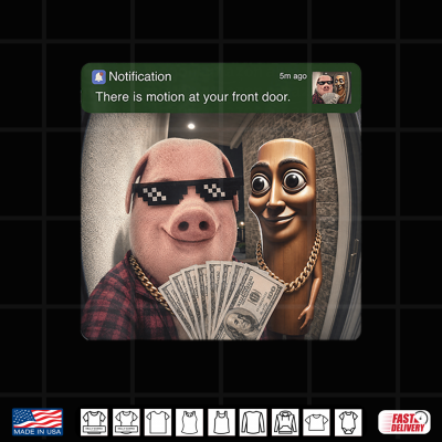 Design There is Motion at Your Front Door Tung Tung Tung John Pork Shirt