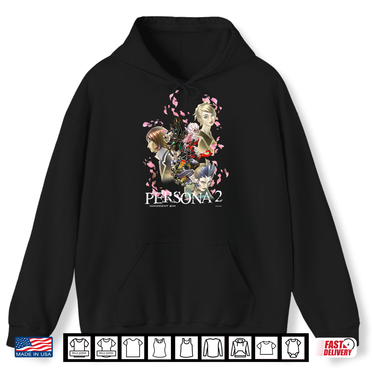 Atlus Persona 2 Innocent Sin Graphic Shirt Atlus Persona 2 Innocent Sin Graphic Shirt