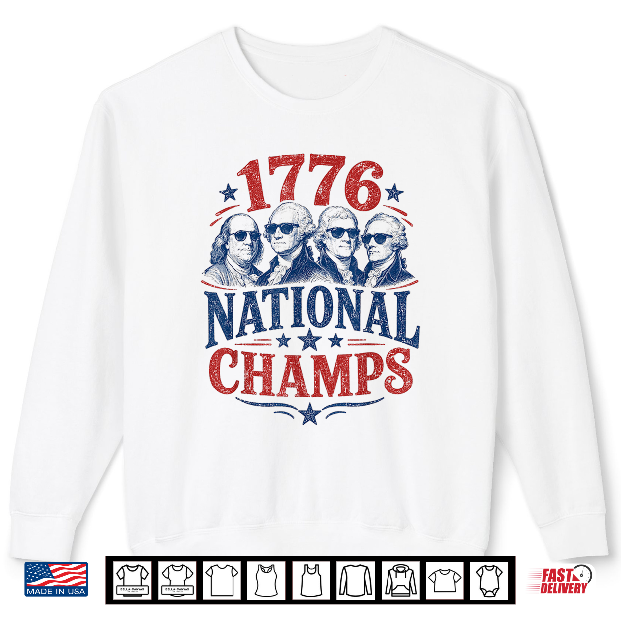 1776 National Champs Funny Patriotic Founding Fathers Usa Shirt 1776 National Champs Funny Patriotic Founding Fathers Usa Shirt