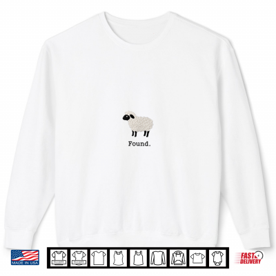 Found Sheep Psalm 23 Christian Faith Lamb Minimalist Shirt 2 Sweatshirt Found Sheep Psalm 23 Christian Faith Lamb Minimalist Shirt