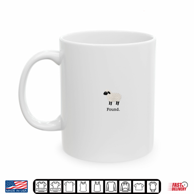 Found Sheep Psalm 23 Christian Faith Lamb Minimalist Shirt 3 Mug Found Sheep Psalm 23 Christian Faith Lamb Minimalist Shirt