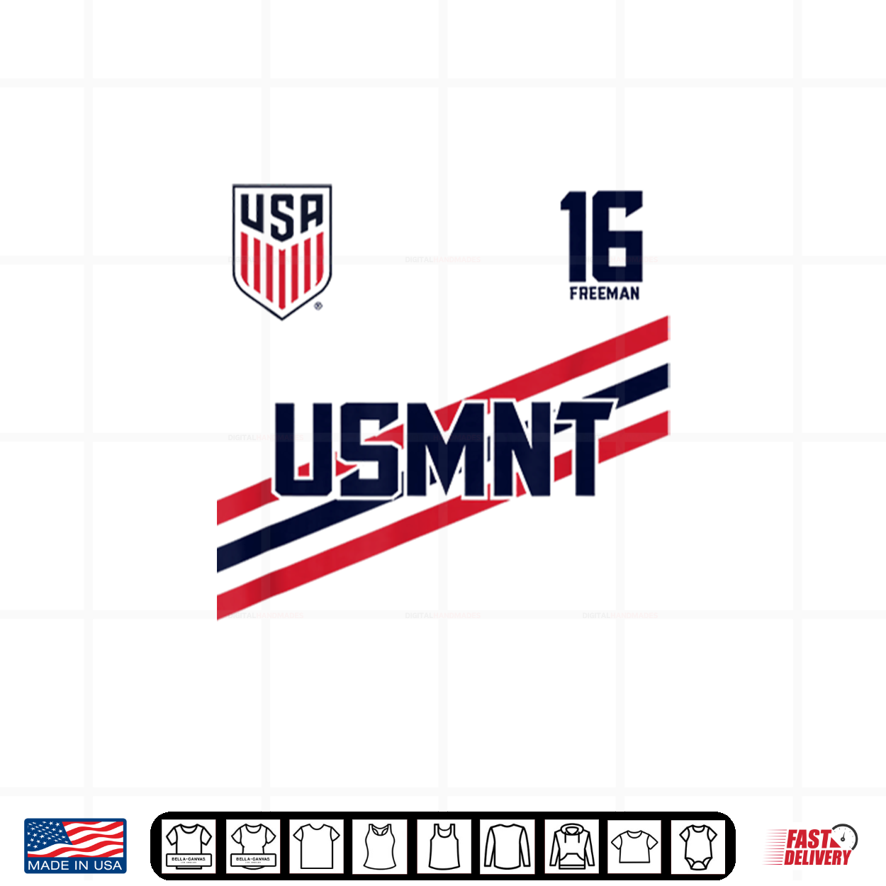 Alex Freeman 16 White Usmnt Officially Licensed Shirt Alex Freeman 16 White Usmnt Officially Licensed Shirt