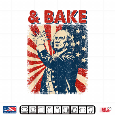 Design Funny Bake Matching Couples 4th of July Joke Humor Men Women Shirt
