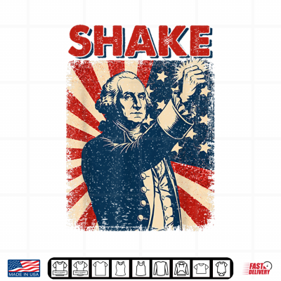 Design Funny Shake Matching Couples 4th of July Joke Men Women Shirt
