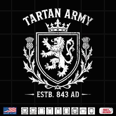 Design Scotland Tartan Army T Shirt