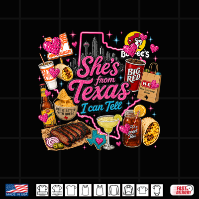 Shes From Texas I Can Tell State Pride Women Shirt 4 Design Shes from Texas I Can Tell State Pride Women Shirt