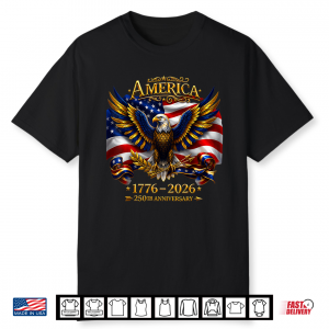 250Th Anniversary America,1776 2026 Patriotic Eagle Shirt