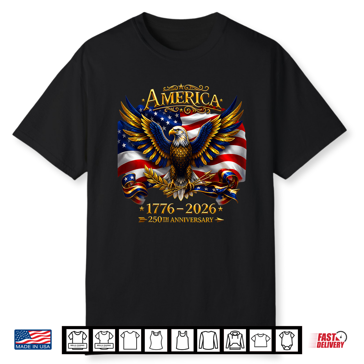 250Th Anniversary America,1776 2026 Patriotic Eagle Shirt 250Th Anniversary America,1776 2026 Patriotic Eagle Shirt
