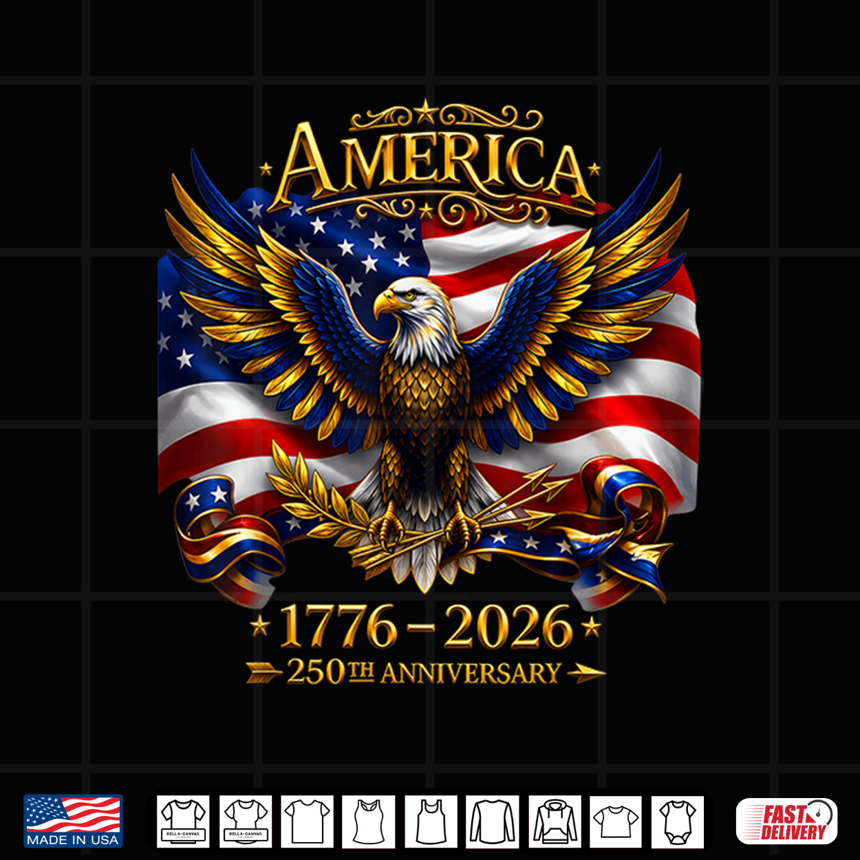 250Th Anniversary America,1776 2026 Patriotic Eagle Shirt 250Th Anniversary America,1776 2026 Patriotic Eagle Shirt