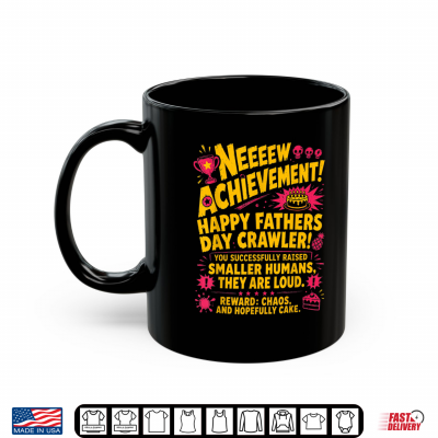 Mug Crawler New Achievement Gamer Dad USA Happy Fathers Day Shirt