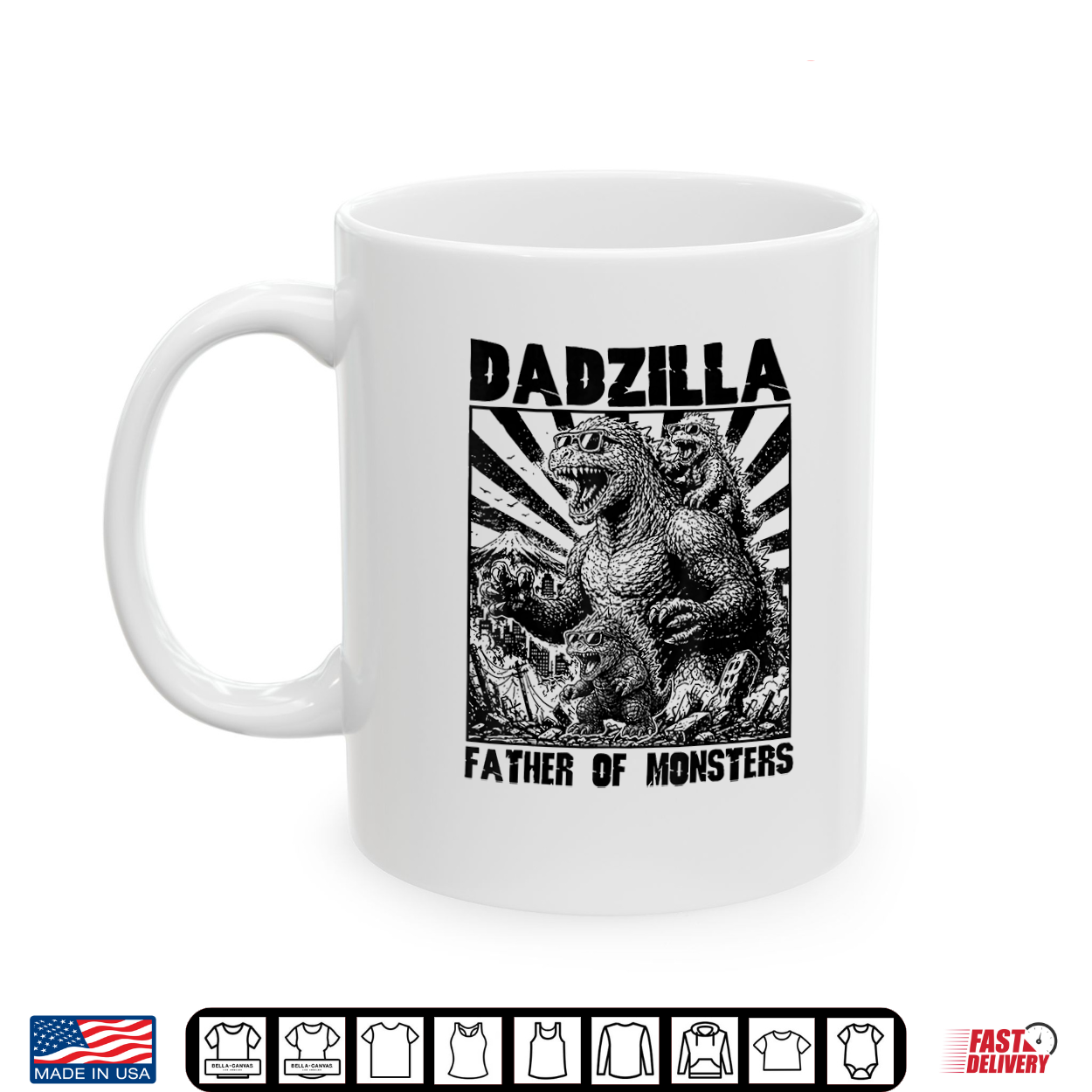 Dadzilla Father Of Monsters Funny Dad Shirt Dadzilla Father Of Monsters Funny Dad Shirt