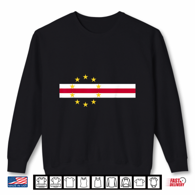 Sweatshirt Cape Verde Flag West Africa Flag Patriotic Mens Kids Womens Shirt