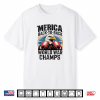 Merica Back To Back World War Champs Memorial 4Th Of July Shirt