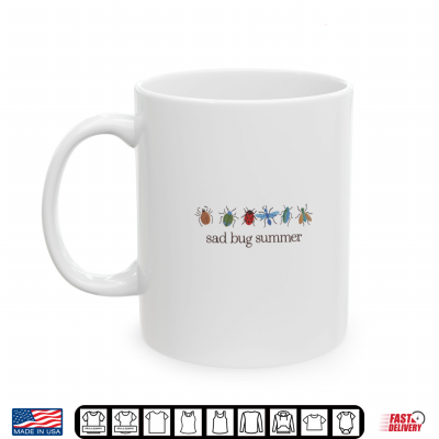 Mug Sad Bug Summer Funny Insect Inspired Indie Aesthetic Shirt