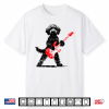 Vintage Goldendoodle Rock Playing Guitar Funny Dog Music Shirt