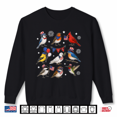 Sweatshirt USA 250th Anniversary Bird Patriotic American Bird 4th July Shirt