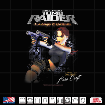Design The Angel of Darkness Lara Croft Video Game Shirt