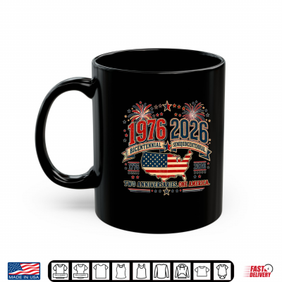 Mug 1976 Bicentennial Vs 2026 Semiquincentennial 4th of July Shirt