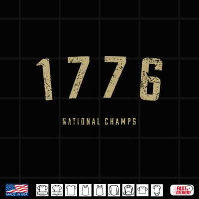 Design 1776 National Champs Vintage Patriotic America Shirt