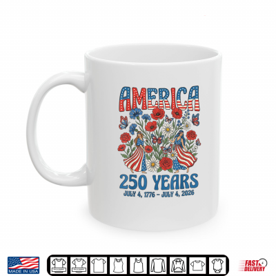Mug Americas 250th Birthday 4th July Anniversary USA 250 Women Shirt