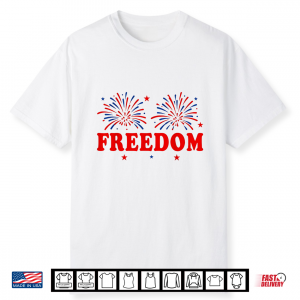 Fireworks 4Th Of July Couple I Love The Taste Of Freedom Shirt