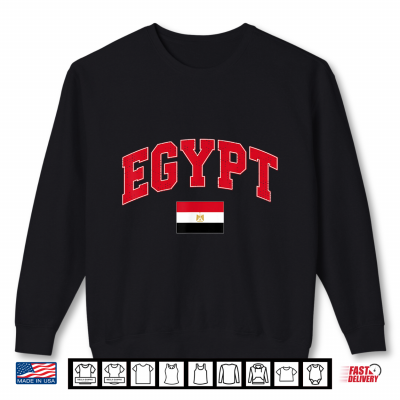 Sweatshirt Egypt Flag Colors Shirt Proud Egyptian Shirt