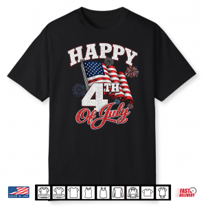 Happy 4Th Of July Patriotic American Flag Usa Men Women Kids Shirt