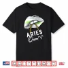 Agender Pride Lips Flag Aries Queen March April Birthday Shirt
