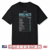 Aries Traits Facts Horoscope Zodiac Astrological Sign Gift Shirt