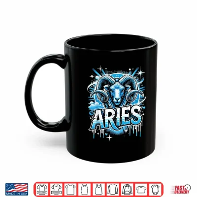 Mug Aries Zodiac Sign Star Astrology Birthday Horoscope Shirt