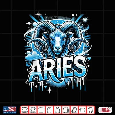Design Aries Zodiac Sign Star Astrology Birthday Horoscope Shirt