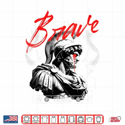 Design Greek God Statue x Brave Soul x Aries x Lightning Streetwear Shirt