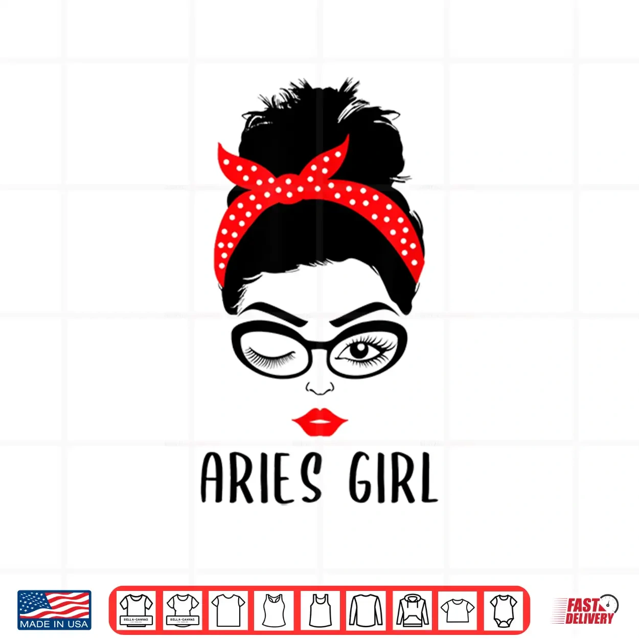 Aries Girl Astrology Wink Eye Woman Face Zodiac Gift Shirt Aries Girl Astrology Wink Eye Woman Face Zodiac Gift Shirt