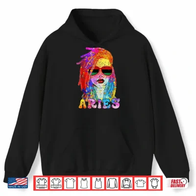 Hoodie Aries Girl Locd Hair Art Zodiac Birthday Black Woman Shirt 1