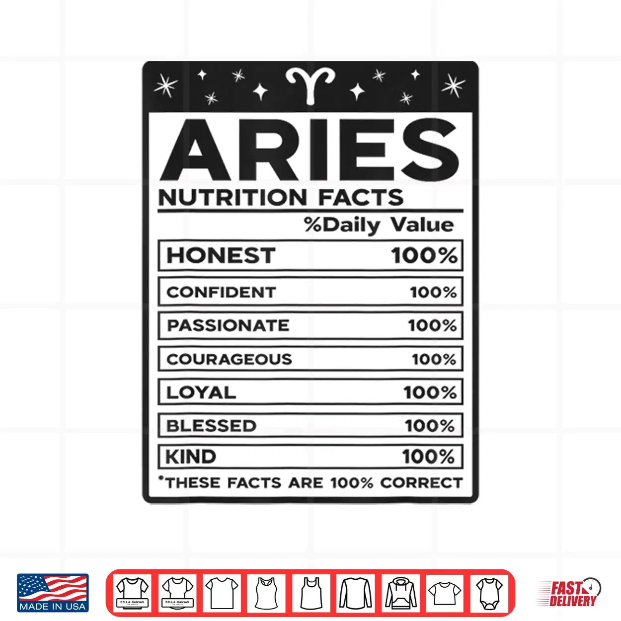 Aries Nutritional Style Zodiac Design Aries Shirt Aries Nutritional Style Zodiac Design Aries Shirt