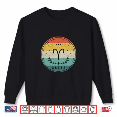 Sweatshirt Aries Zodiac Sign Horoscope Aries Birthday Present Aries Shirt 1