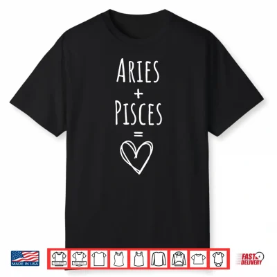Aries And Pisces Couple Matching Zodiac Sign Shirt