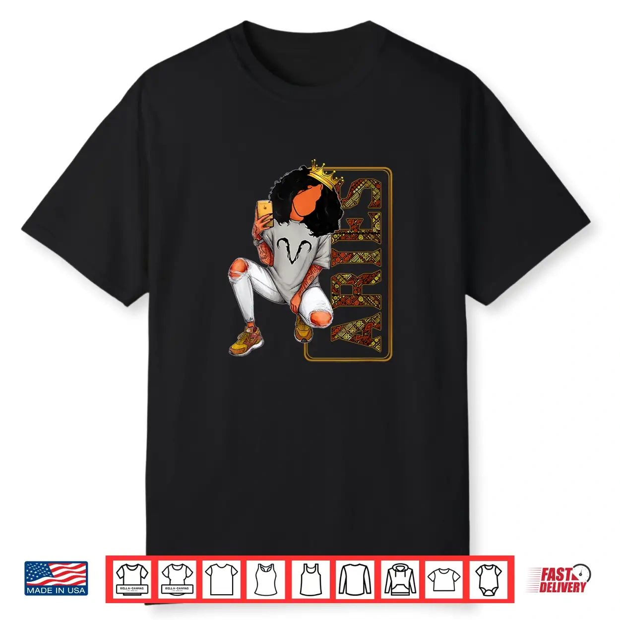 Black Queen Aries Girl Melanin Black Women Horoscope Shirt Black Queen Aries Girl Melanin Black Women Horoscope Shirt