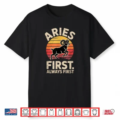 Vintage Aries Horoscope Astrology And Zodiac Clothing Shirt