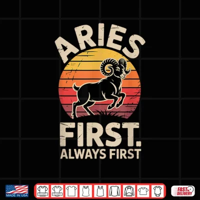 Design Vintage Aries Horoscope Astrology and Zodiac Clothing Shirt 1