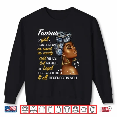 Sweatshirt Birthday Gift Taurus Girl April or May Women Shirt