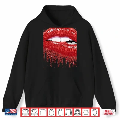 Taurus Zodiac Birthday Red Lips Shirt For Black Women