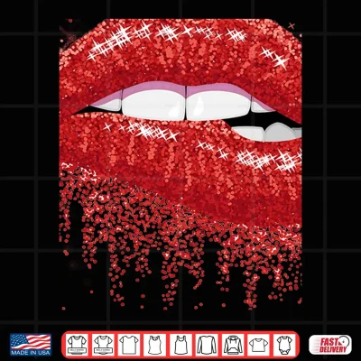 Design Taurus Zodiac Birthday Red Lips Shirt for Black Women