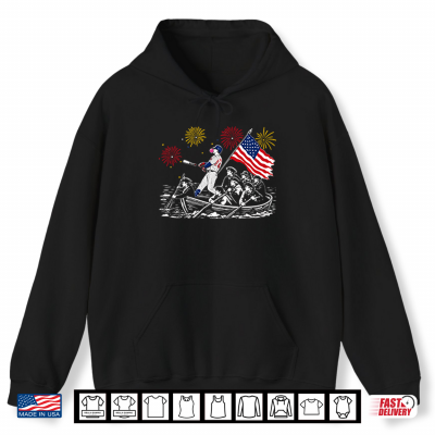 Hoodie PCA Cubs Crossing The Delaware 4th of July Shirt