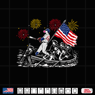 Design PCA Cubs Crossing The Delaware 4th of July Shirt