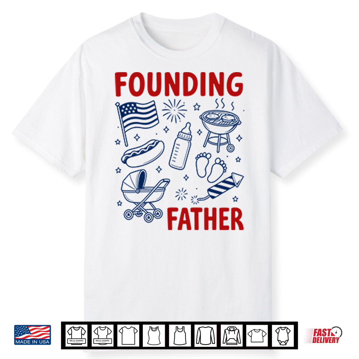 Founding Father 4Th Of July Couple Shirt Founding Father 4Th Of July Couple Shirt