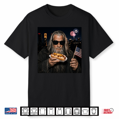 Gandalf Wizard Hot Dog 4Th Of July Shirt