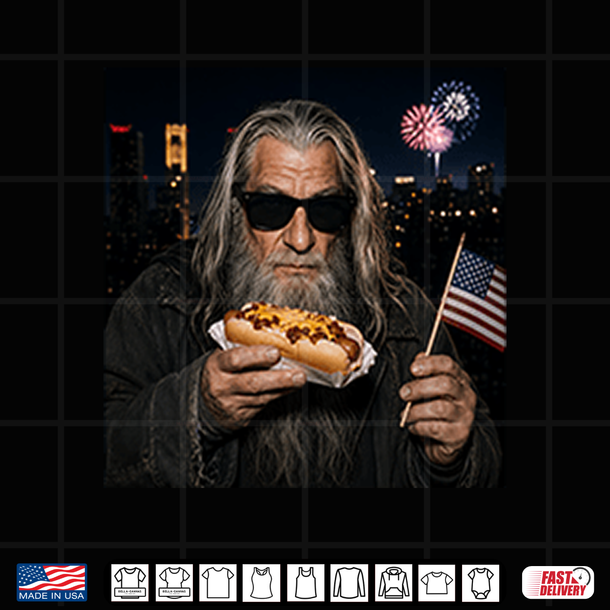 Gandalf Wizard Hot Dog 4Th Of July Shirt Gandalf Wizard Hot Dog 4Th Of July Shirt