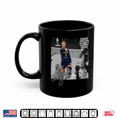 Mug Sophie Cunningham Straight Outta Indiana Basketball Shirt 1