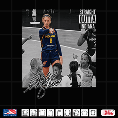 Design Sophie Cunningham Straight Outta Indiana Basketball Shirt 1